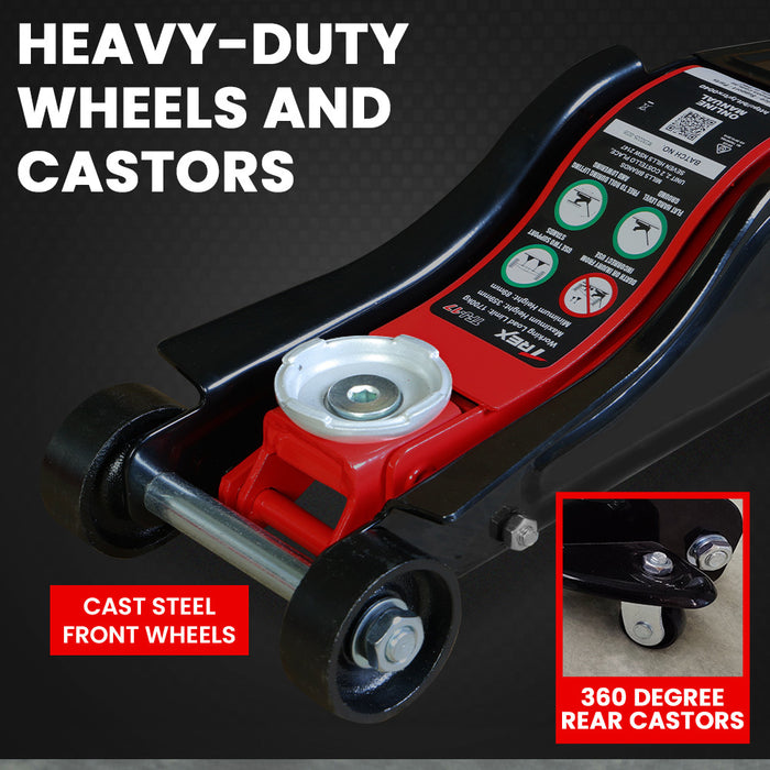 1700Kg Hydraulic Trolley Floor Jack Low Profile Quick Release Handle For Jacking Car