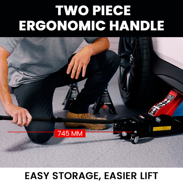 1700Kg Hydraulic Trolley Floor Jack Low Profile Quick Release Handle For Jacking Car