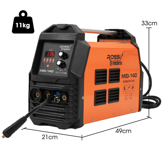 140A Mig / Mag / Mma / Arc / Tig Multi-Purpose Welder Mig-140 Flux / Solid Wire / Co2 Or Argon Gas