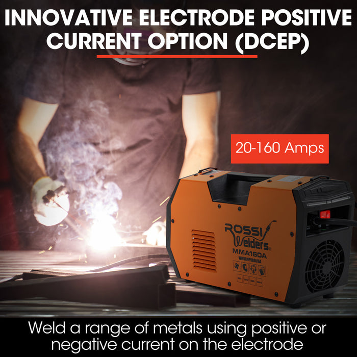 160 Amp Inverter Stick Welder Mma Arc Dc Multi-Metal Gasless Welding Machine For Stainless Steel Aluminium And More 15A Plug