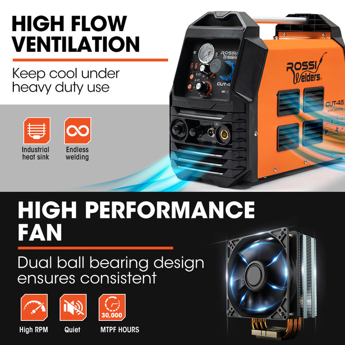 45A Plasma Cutter Non-Touch Pilot Arc For Easy Cuts Of Painted Or Rusty Metals Dc Inverter Cutting Machine