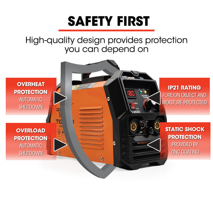 Nextgentig / Mma 200A Welder Tig-200 Ar Gas Hf Start Regulator Included