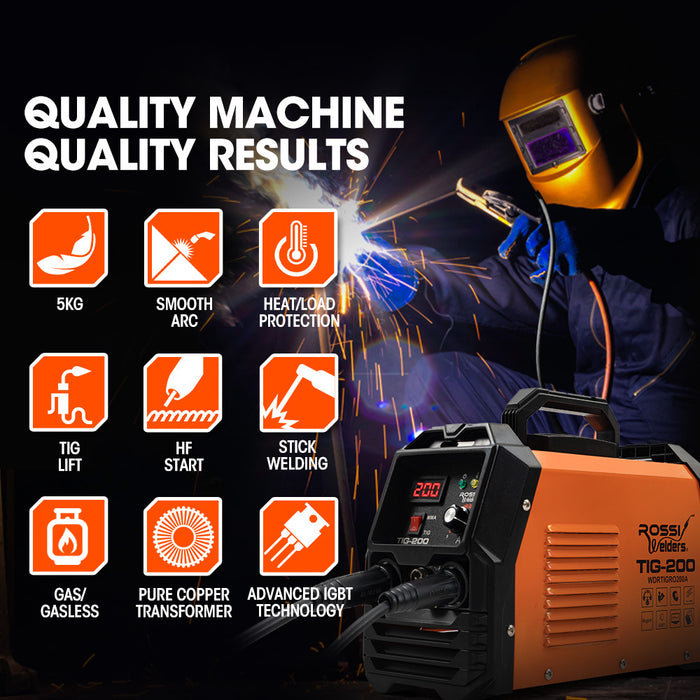 Nextgentig / Mma 200A Welder Tig-200 Ar Gas Hf Start Regulator Included