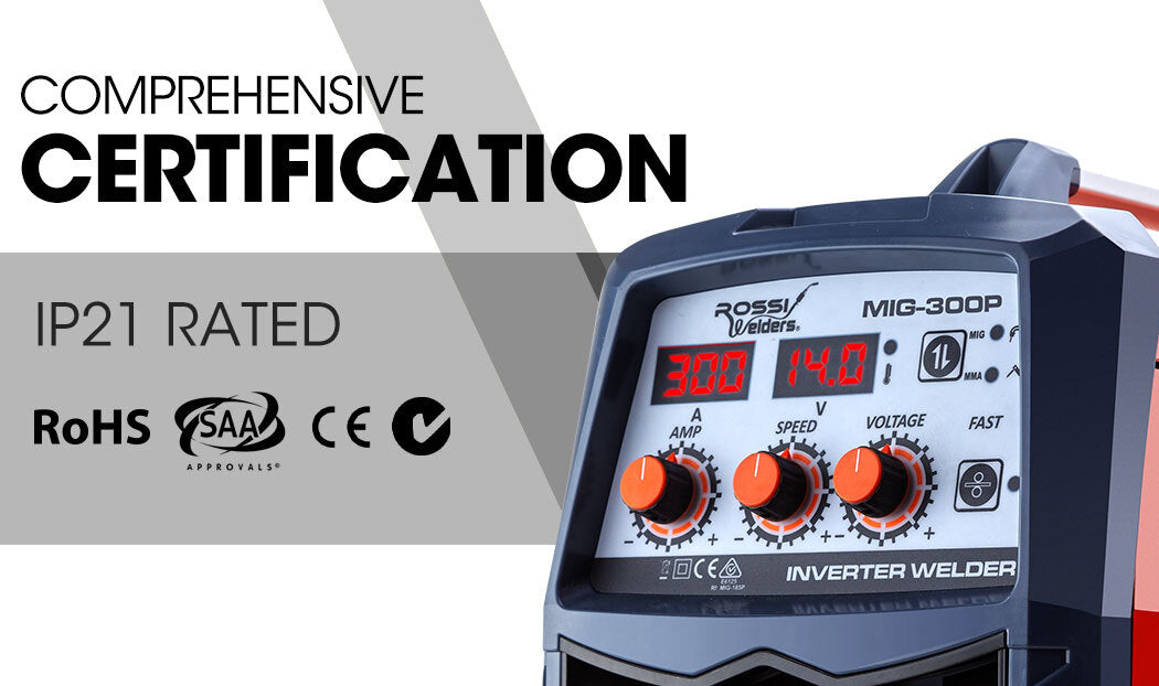 300 Amp Mig Stick Welder Portable Dc Gas Gasless Inverter Welding Machine 15A Plug