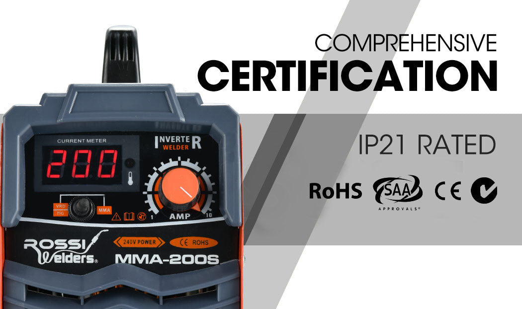 200 Amp Portable Inverter Arc Stick Welder Mma Dc Gas Inverter Welding Machine 15A Plug