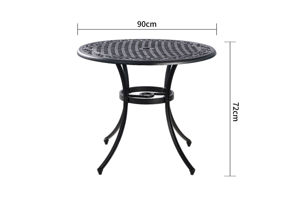 Marco Aluminium 90Cm Table