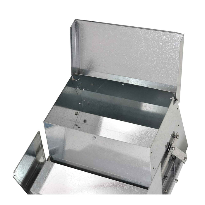 9Kg Automatic Chook Chicken Feeder Poultry Auto Treadle Aluminium Metal Feeders