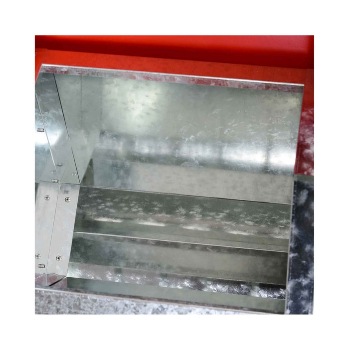 10Kg Automatic Chook Chicken Feeder Poultry Auto Trough Galvanised Metal Feeders