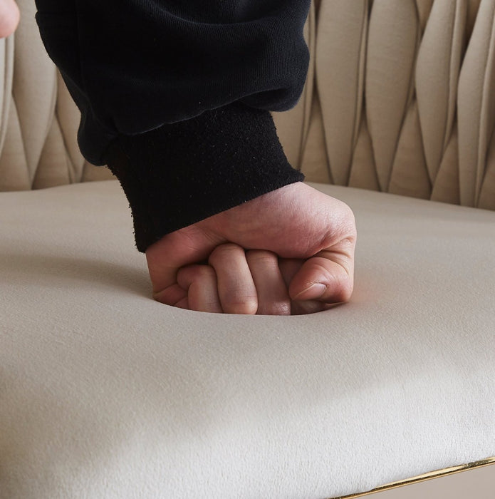 2X Height Adjustable Blue Swivel Bar Stool Velvet Golden Round Base Barstools Chairs