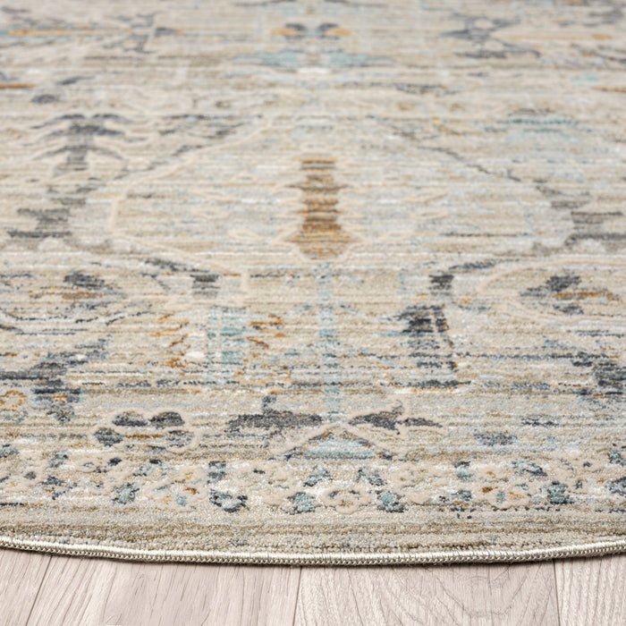 Aubre Contemporary Area Rug Taupe 240x240