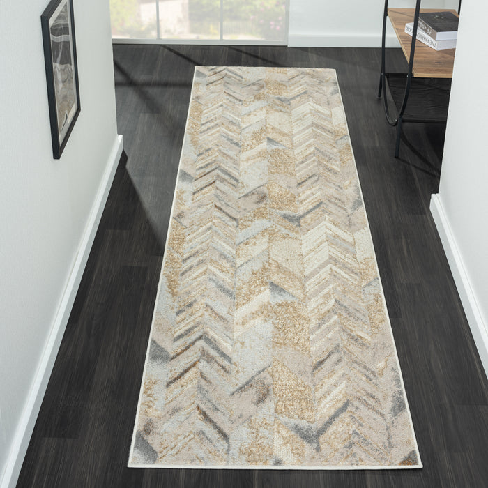Avani Marble Rug Stone 80x300