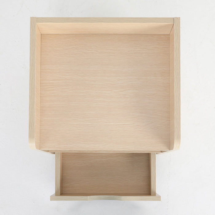 2X Bedside Table Side Storage Cabinet Nightstand Bedroom 1 Drawer 2 Shelf Lark Oak