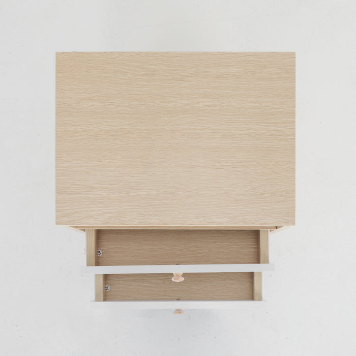 2X Bedside Table Side Storage Cabinet Nightstand Bedroom 2 Drawer Anya Oak