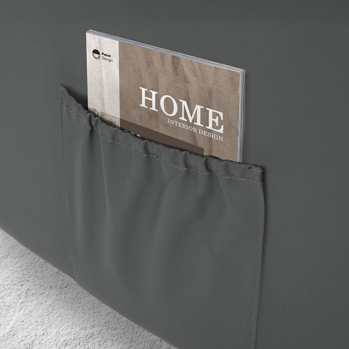 Home Recliner Chair - Pu Leather Sofa Lounge Armchair Marlo Grey