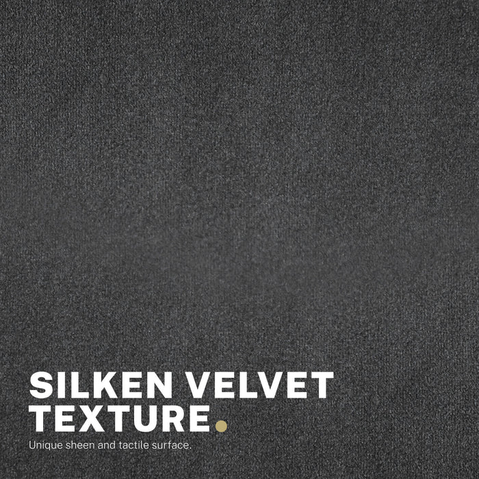 Desk Armchair - Home Office Swivel Chair Adjustable Height Seat Plume Black