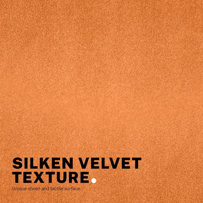 Desk Armchair - Home Office Swivel Chair Adjustable Height Seat Plume Orange