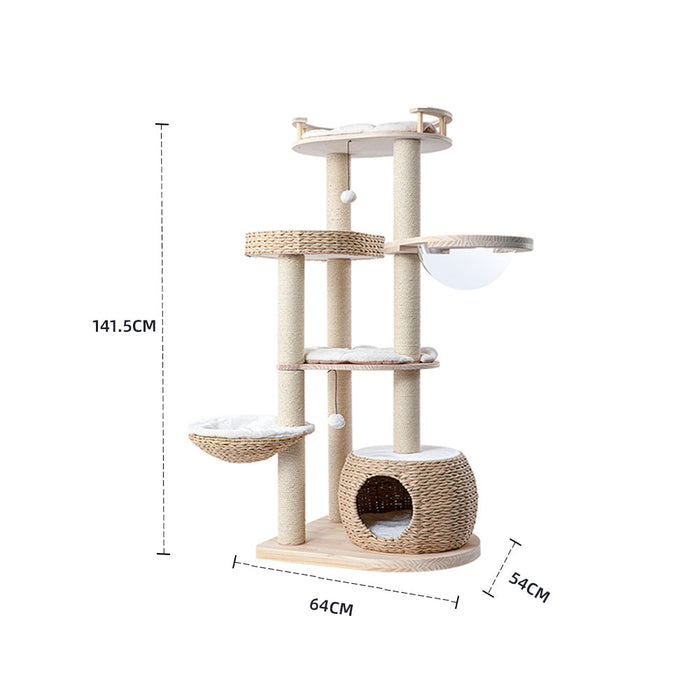 Cosy Woven Cat Perch - 141.5Cm