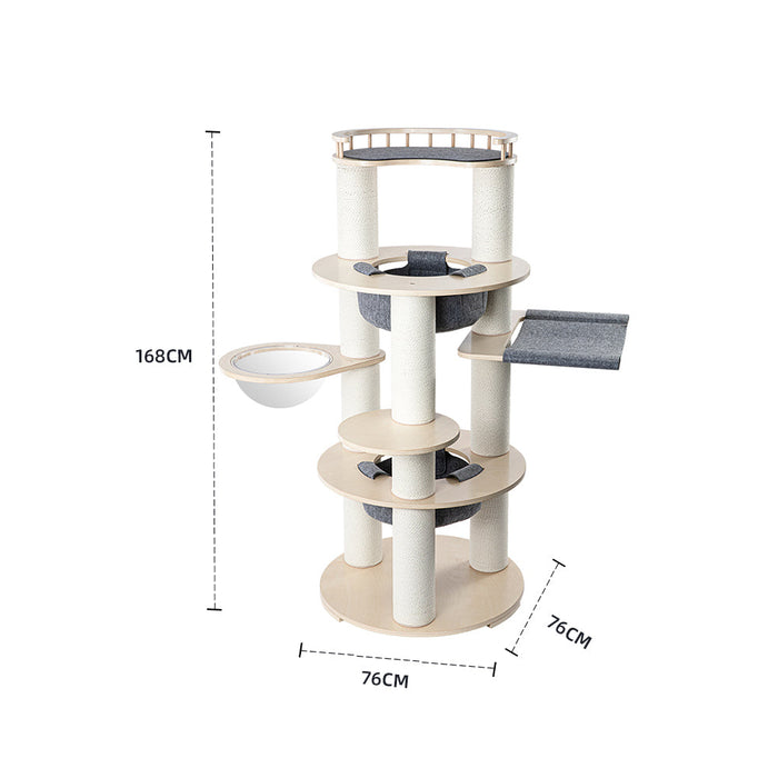 Harmony Wood Cat Tower - 168Cm