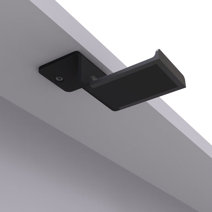 Hh Universal Under Desk Headphone Hook Black
