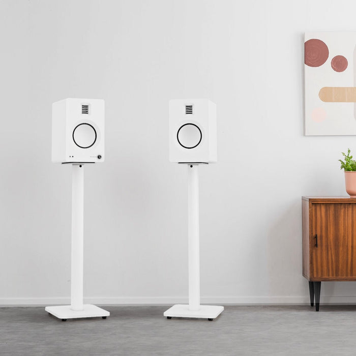 Sp26Plw 26" Tall Bookshelf Speaker Floor Stands - Pair White