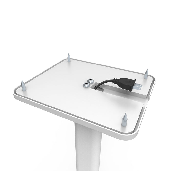 Sp26Plw 26" Tall Bookshelf Speaker Floor Stands - Pair White