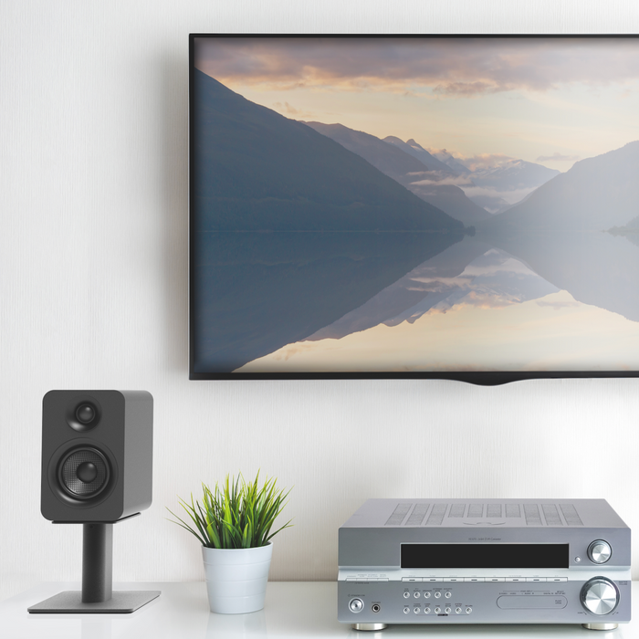 Sp9 9" Tall Universal Desktop Speaker Stand - Pair Black