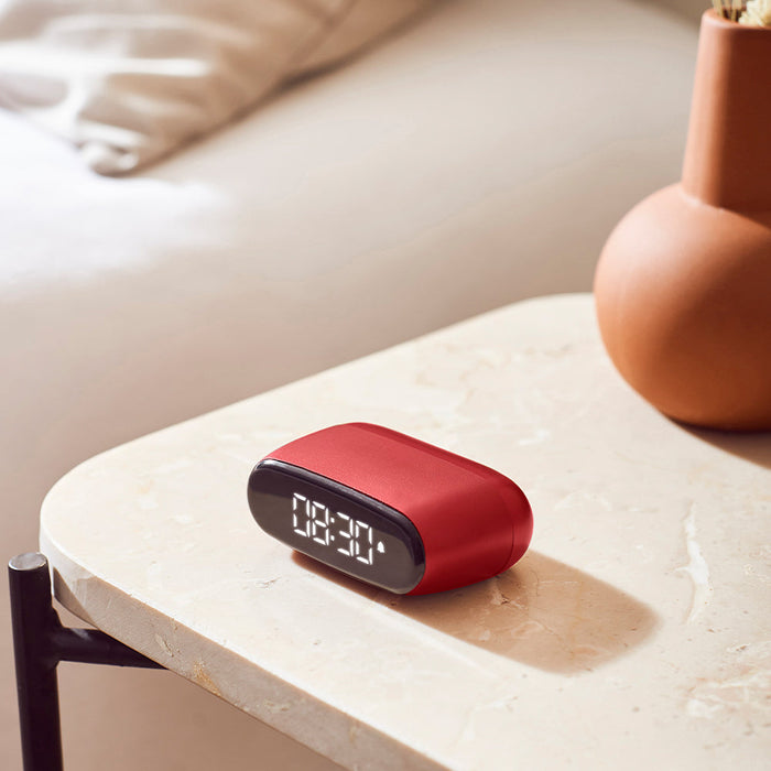 Minut Mini Alarm Clock - Red