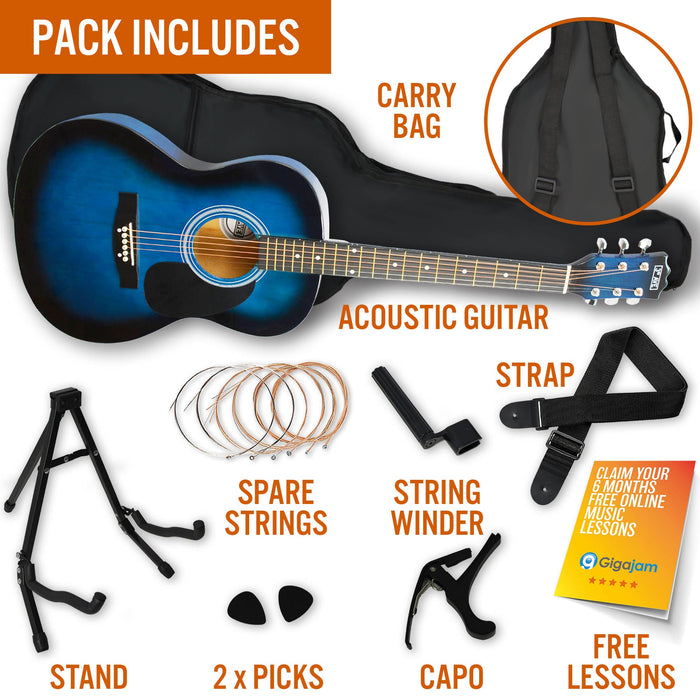 Acoustic Guitar Premium Pack - Blueburst
