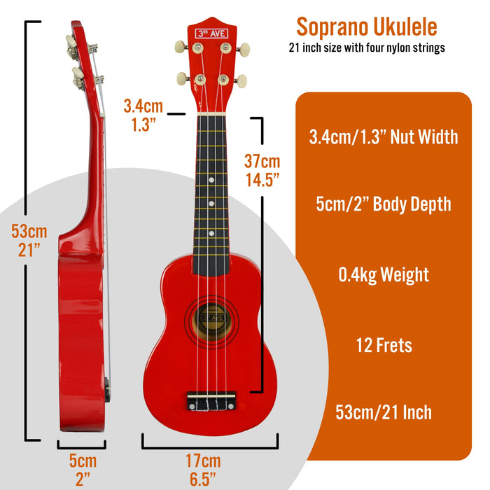 Soprano Ukulele - Red