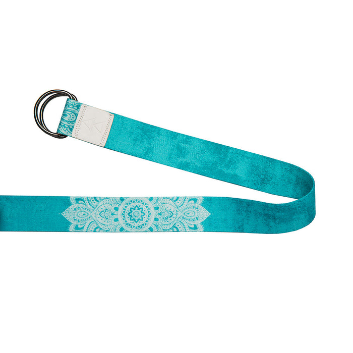 Yoga Strap Mandala Turquoise