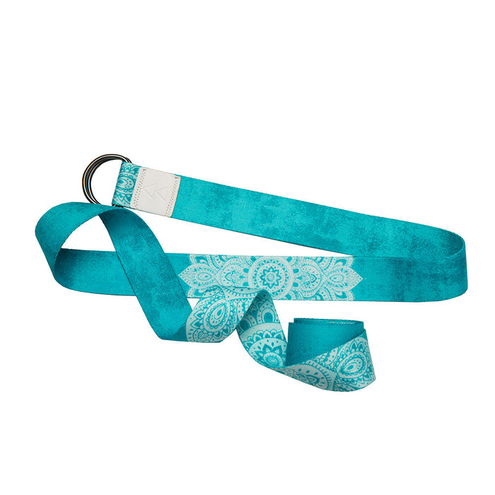 Yoga Strap Mandala Turquoise