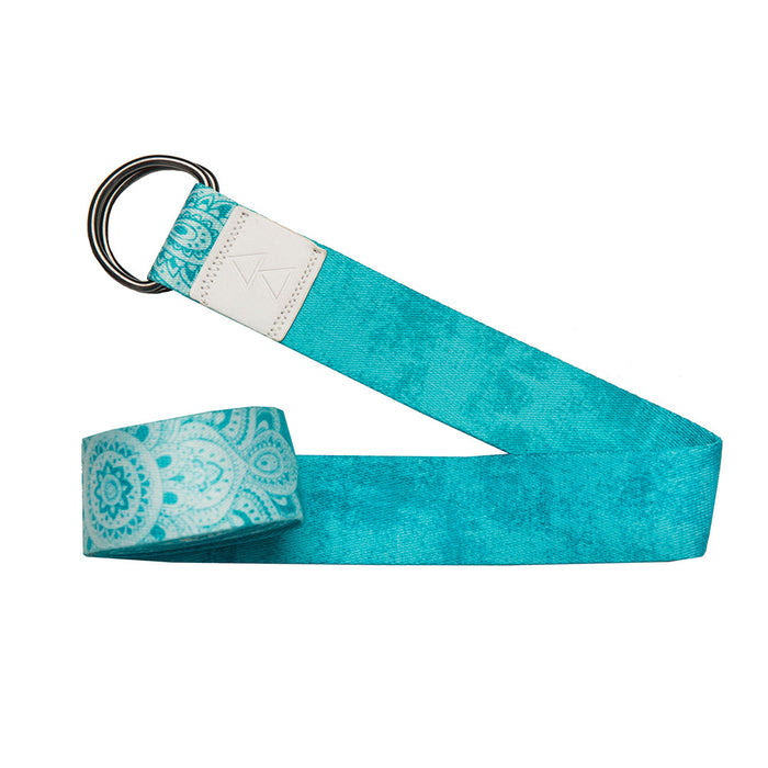 Yoga Strap Mandala Turquoise