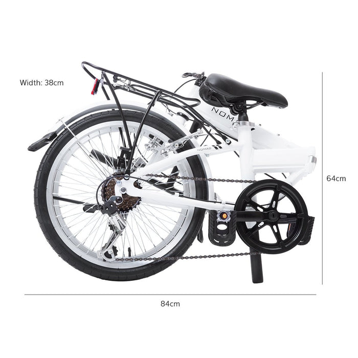 Bikes Nomad Folding Bike 20 Inch In Pearl White