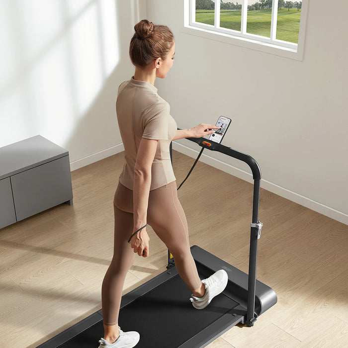 R1 Double-Fold Walking And Running Treadmill In Silver