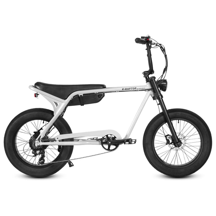 E-Raptor 20 Inch Electric Street Bike - Cool Grey + Throttle