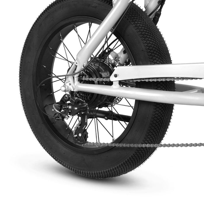 E-Raptor 20 Inch Electric Street Bike - Cool Grey + Throttle
