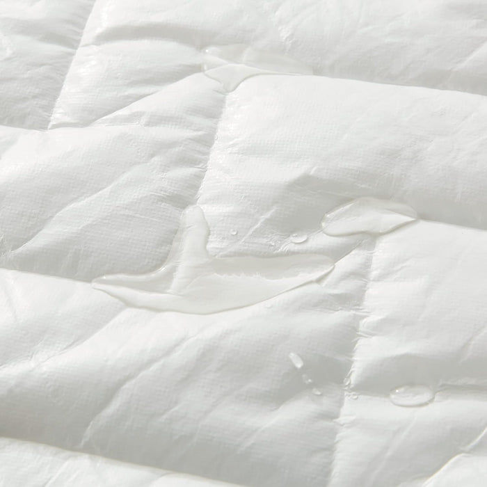 Single Size 100% Ultra-Soft Cotton Quilted Anti-Microbial Mattress Cover Protector