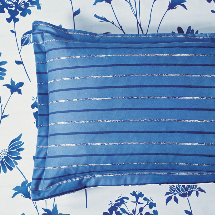 Queen Size Microfiber Reversible Quilt Cover Set - Lin