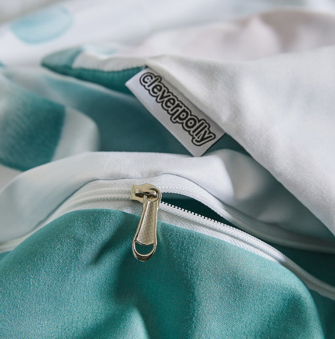 Queen Size Microfiber Reversible Quilt Cover Set - Olinda