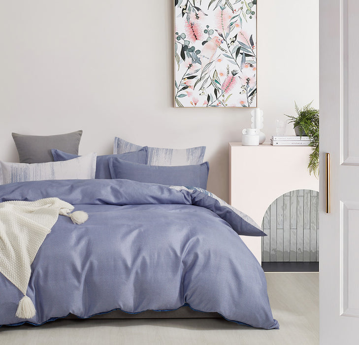 King Size Microfiber Reversible Quilt Cover Set - Chavez