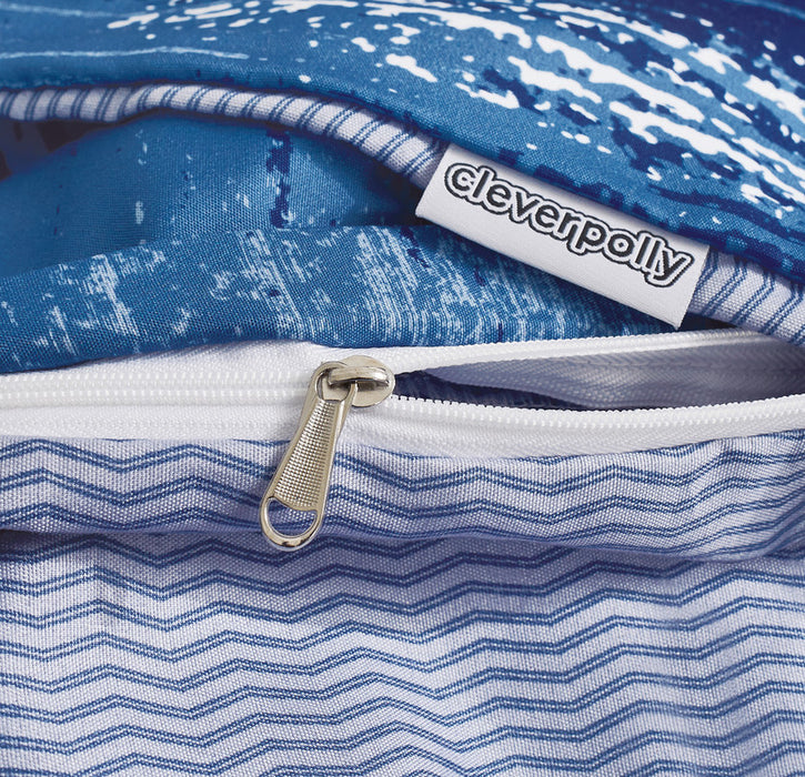 King Size Microfiber Reversible Quilt Cover Set - Chavez