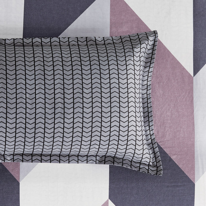 King Size 100% Cotton Reversible Quilt Cover Set - Dylan