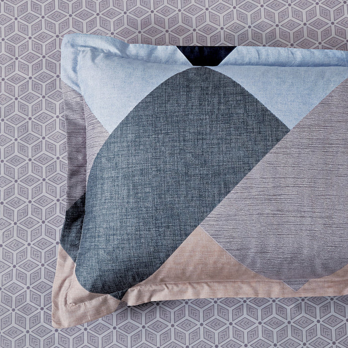 King Size Microfiber Reversible Quilt Cover Set - Jay