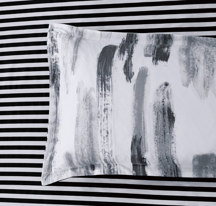 King Size Microfiber Reversible Quilt Cover Set - Lucas