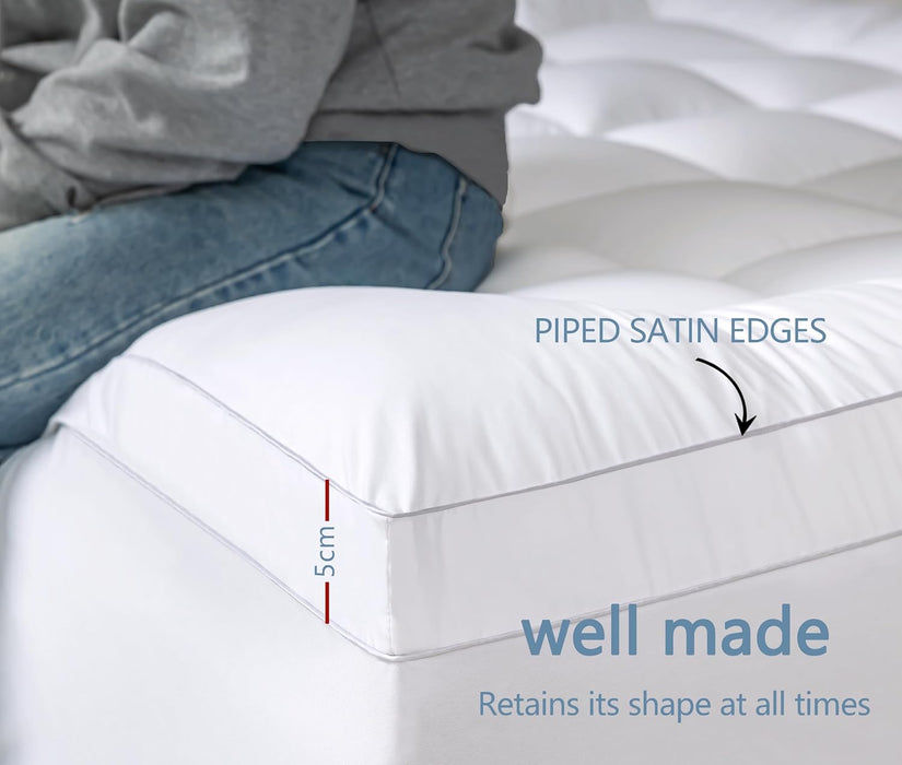 King Size Luxurious Extra Thick 1000Gsm Mattress Topper