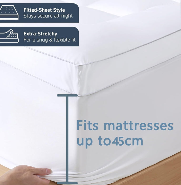 King Size Luxurious Extra Thick 1000Gsm Mattress Topper