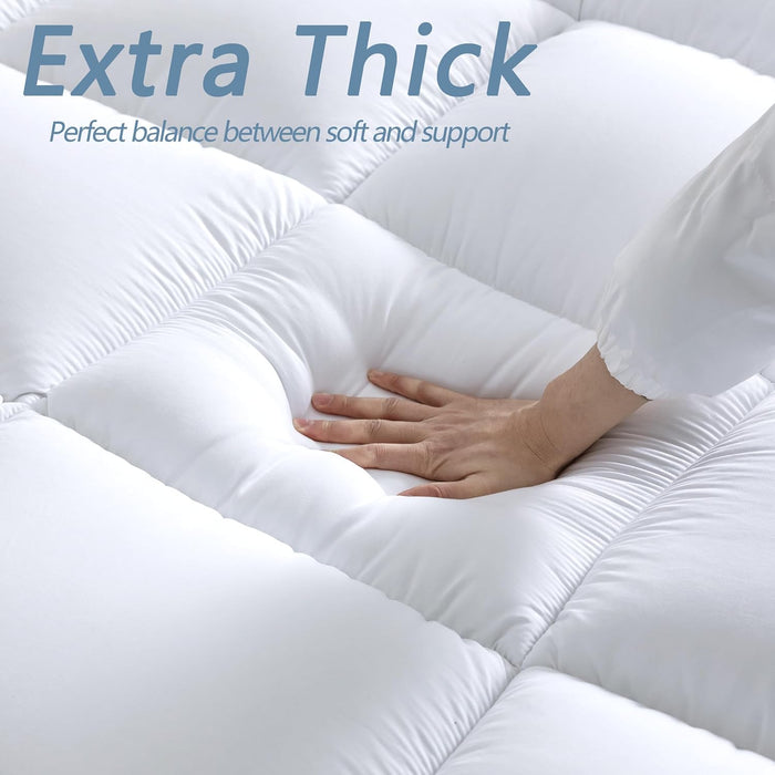 King Size Luxurious Extra Thick 1000Gsm Mattress Topper