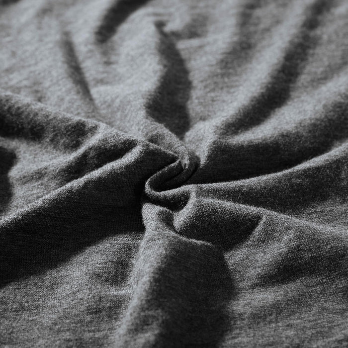 Super King Size 100% Jersey Cotton Quilt Cover Set - Black Marble