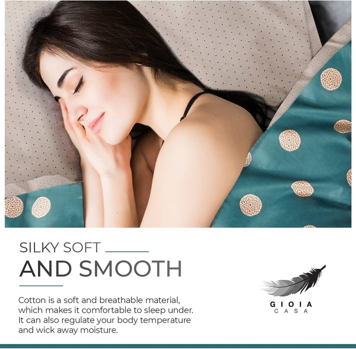 Super King Size 100% Cotton Hugo Reversible Printed Quilt Cover Set