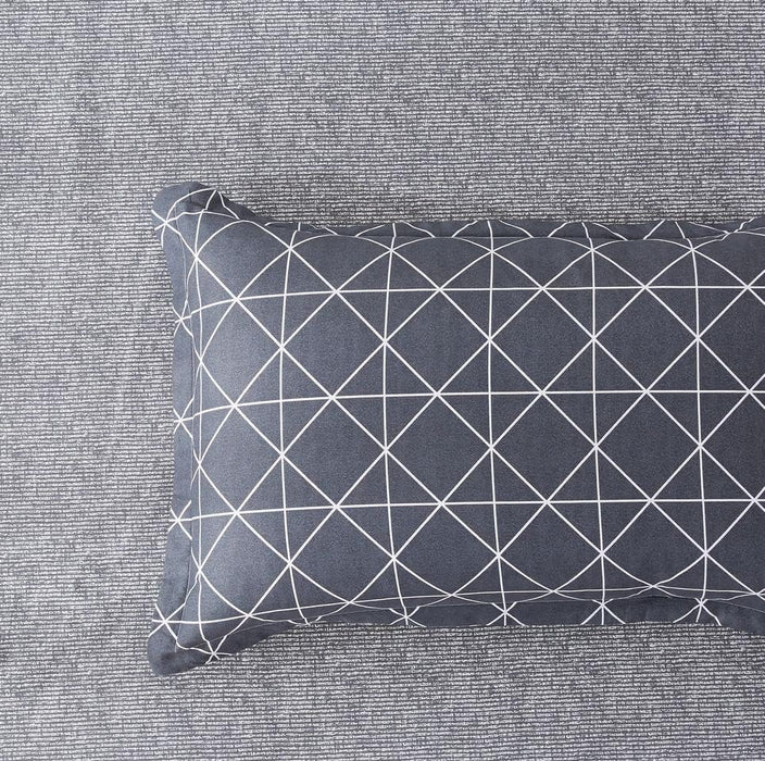 Super King Size 100% Cotton Manhattan Reversible Printed Quilt Cover Set